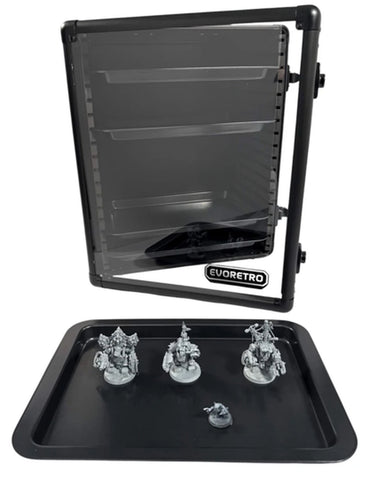 EVORETRO: Miniatures Display And Carry Case (5 Metal Trays)