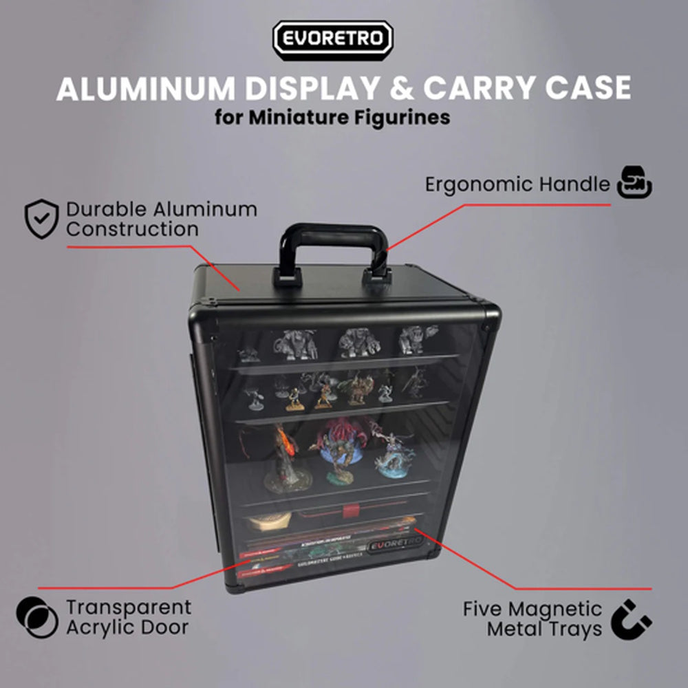 EVORETRO: Miniatures Display And Carry Case (5 Metal Trays)