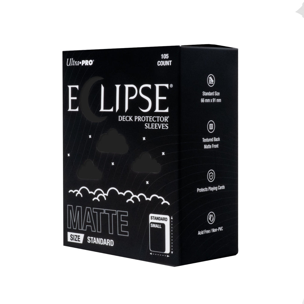 Ultra PRO Deck Protector Sleeves: Eclipse Matte - Jet Black (105 Count)