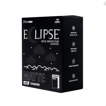 Ultra PRO Deck Protector Sleeves: Eclipse Matte - Jet Black (105 Count)