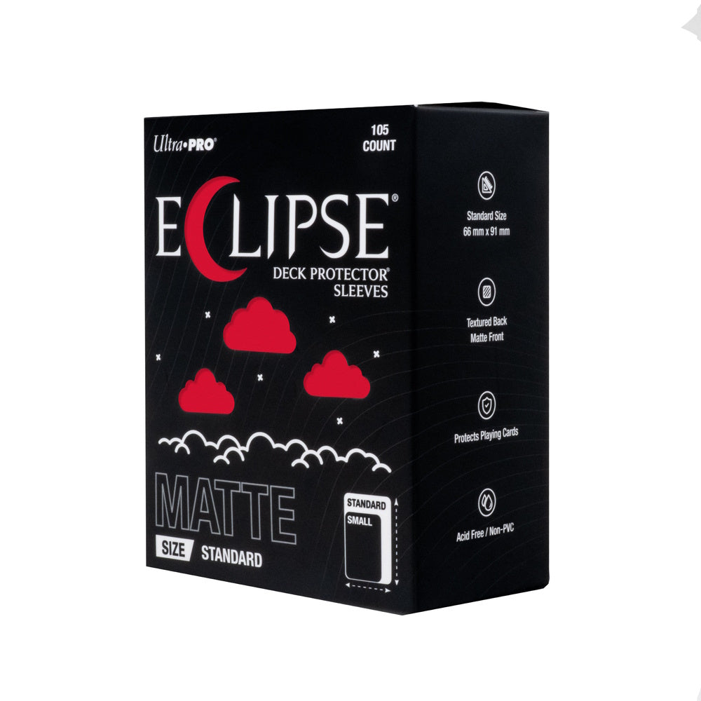 Ultra PRO Deck Protector Sleeves: Eclipse Matte - Apple Red (105 Count)