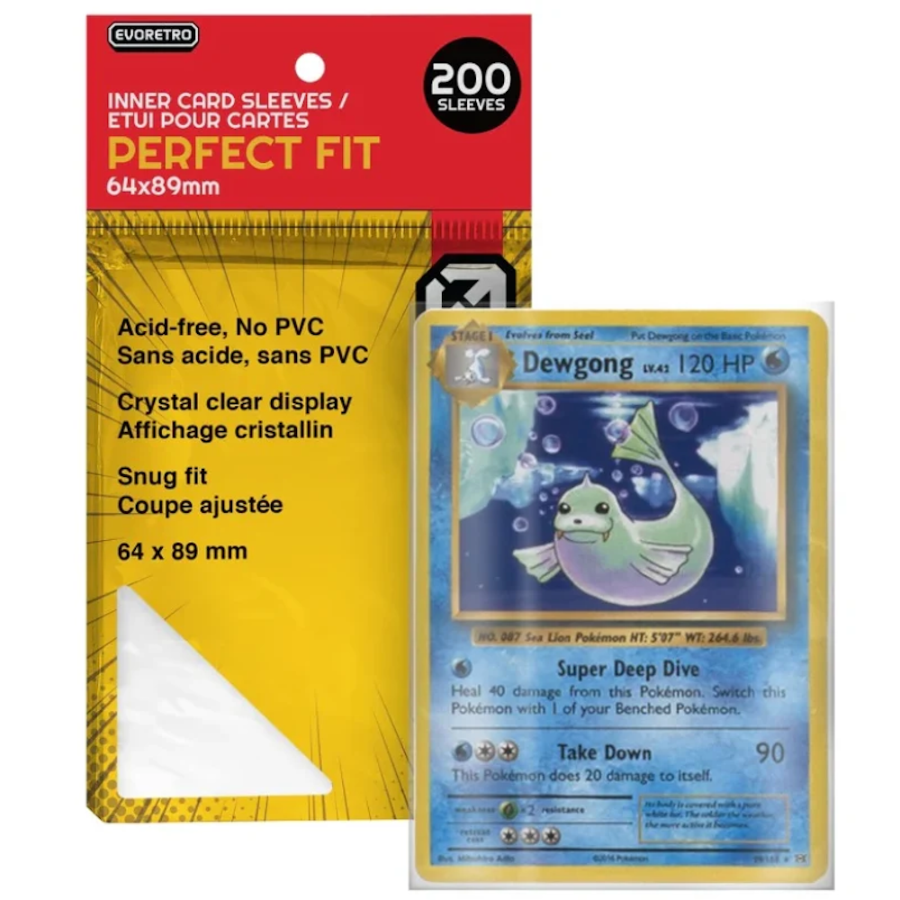 EVORETRO Sleeves: 3x4 Perfect Fit (200 Count)