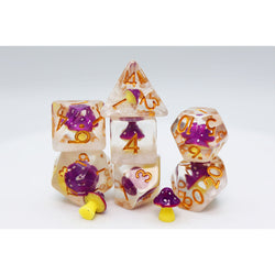 RPG Dice: Purple Mushroom (Foam Brain)