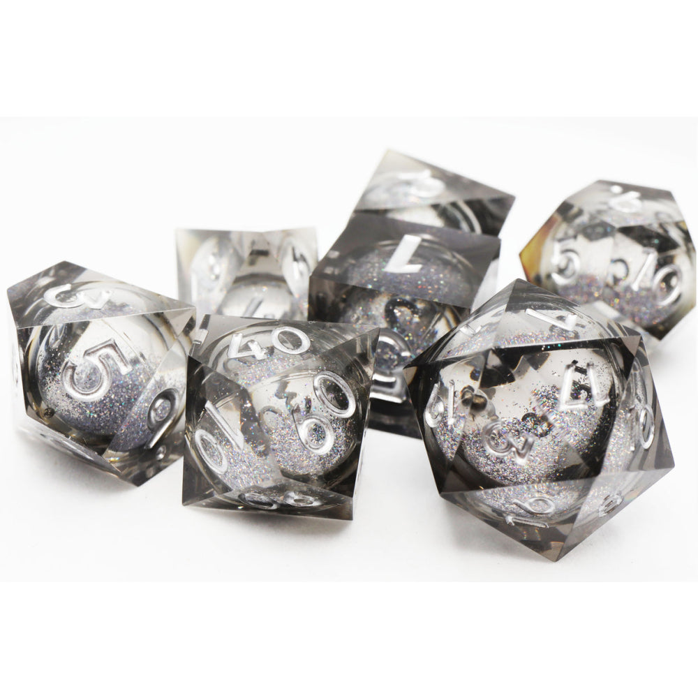 Liquid Core RPG Dice: Black (Foam Brain)