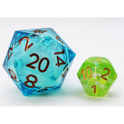 Liquid Core D20 (33mm): Ocean Swirl (Foam Brain)