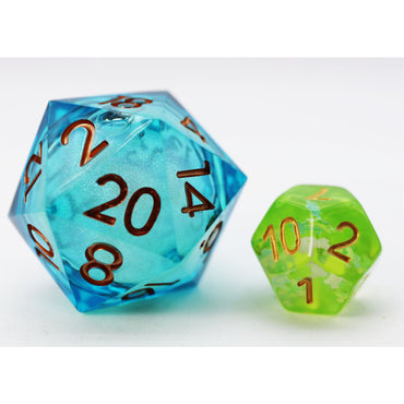 Liquid Core D20 (33mm): Ocean Swirl (Foam Brain)