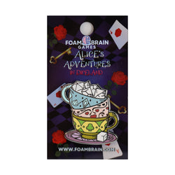 Foam Brain Pins: Alice's Adventures in Diceland - Party of Tea