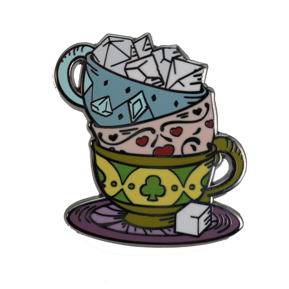 Foam Brain Pins: Alice's Adventures in Diceland - Party of Tea