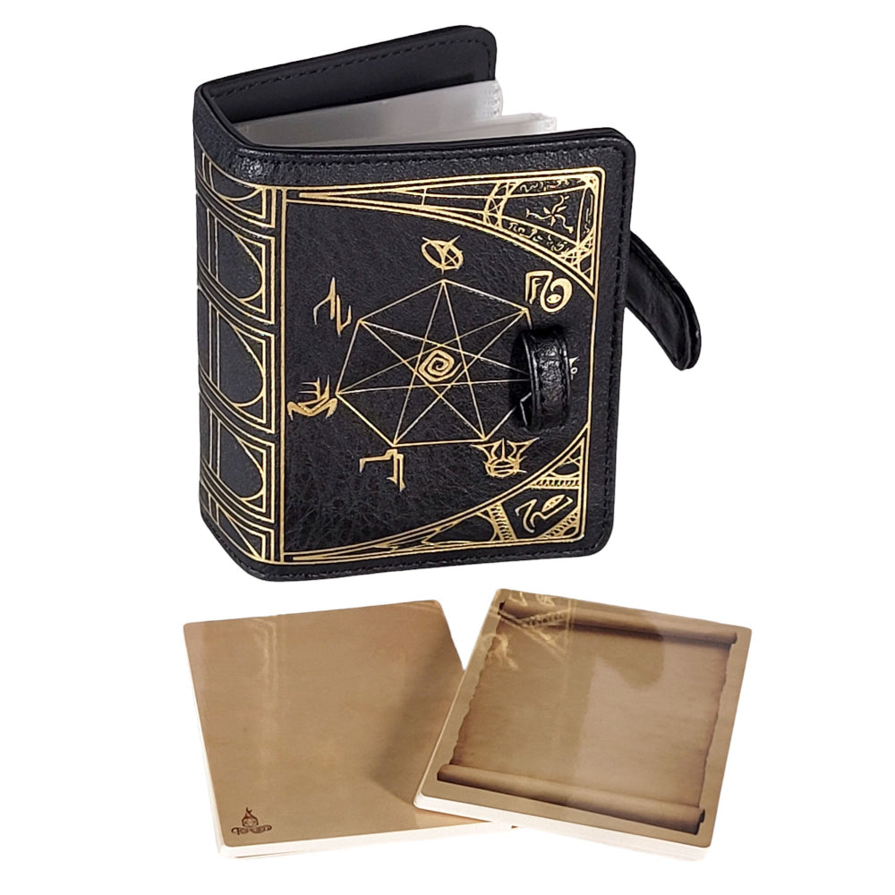 Forged Gaming: Book of Incantations - Deluxe Tome Edition (Spell Card Book +8 Bonus Cards)