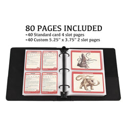 Forged Gaming: Curiosities Cache (RPG Card Binder) - Skull Edition (Light Brown)