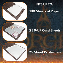 Forged Gaming: Game-Folio RPG Binder - Black