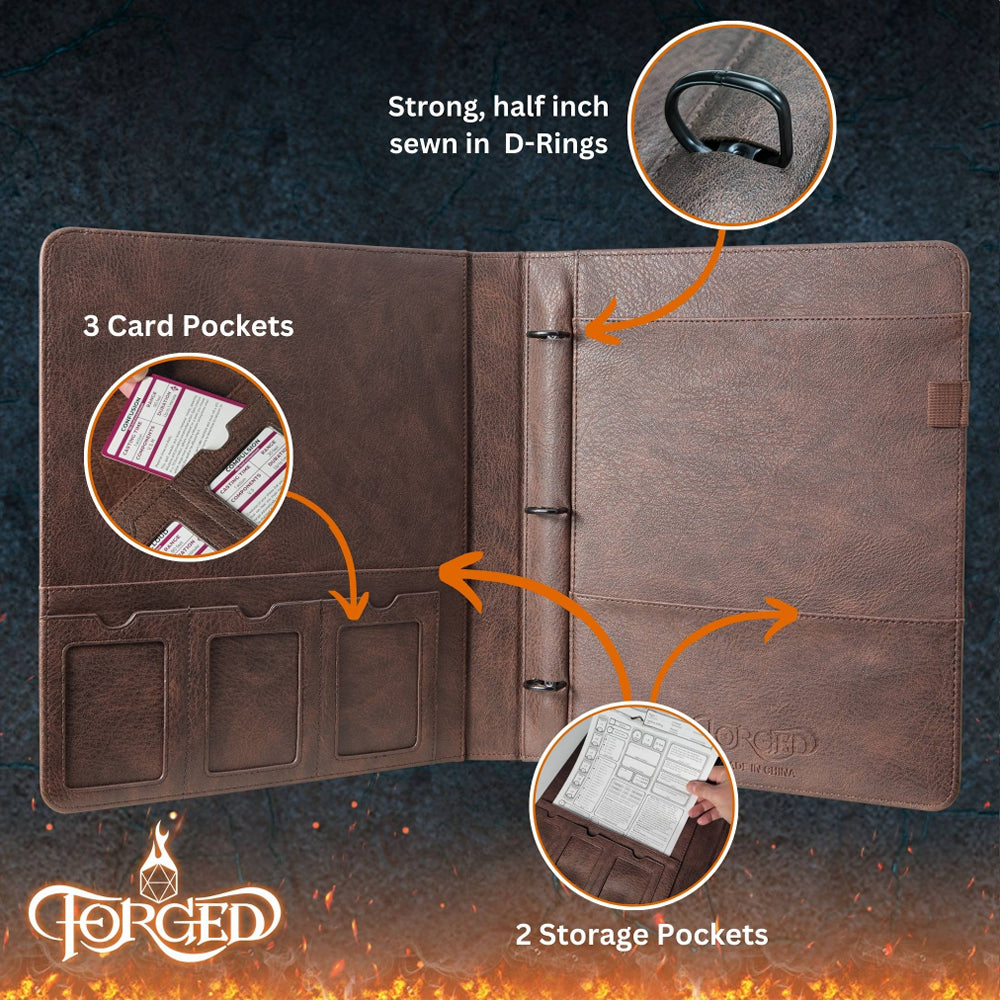Forged Gaming: Game-Folio RPG Binder - Black