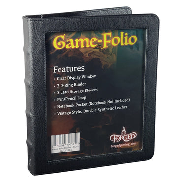 Forged Gaming: Game-Folio RPG Binder - Black