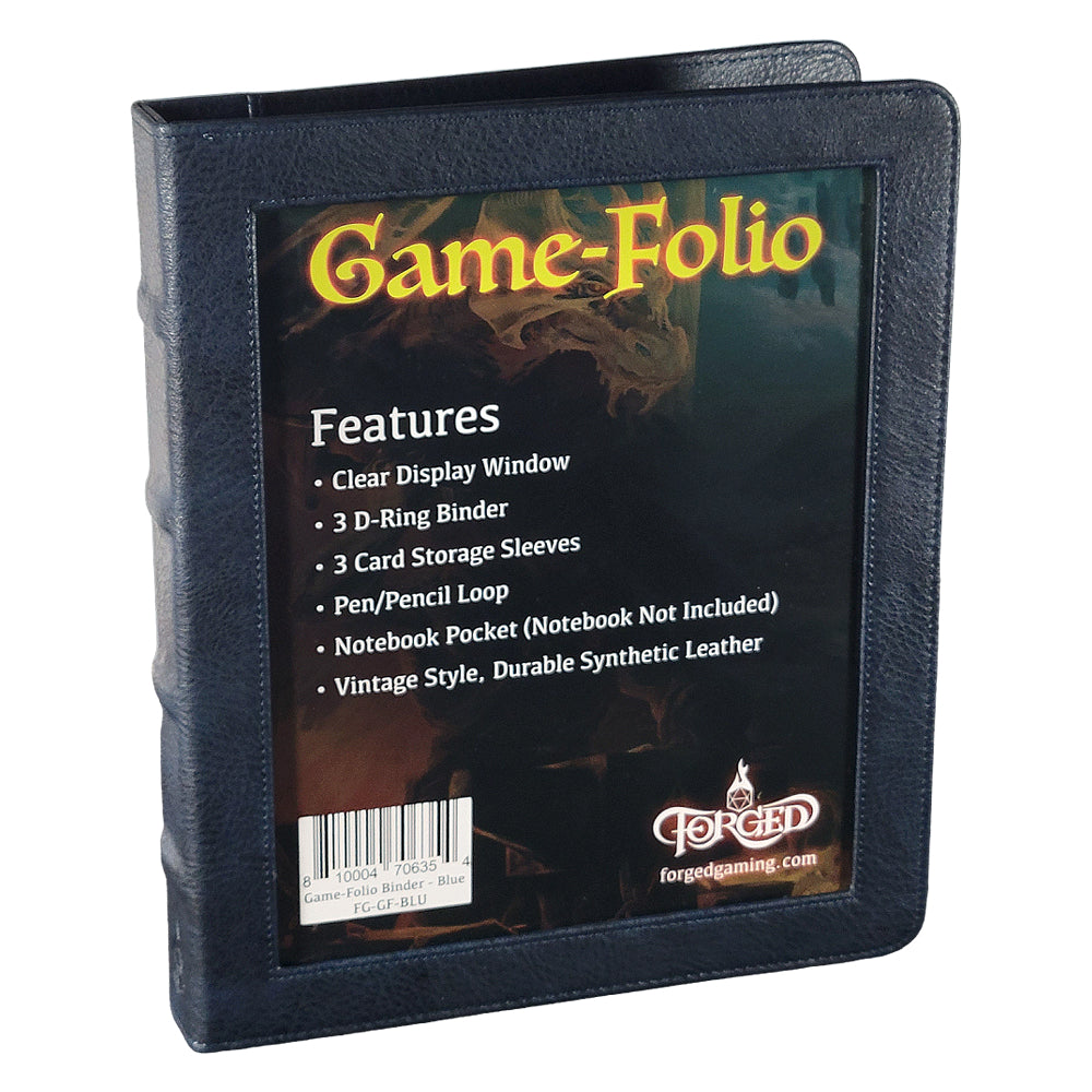 Forged Gaming: Game-Folio RPG Binder - Blue
