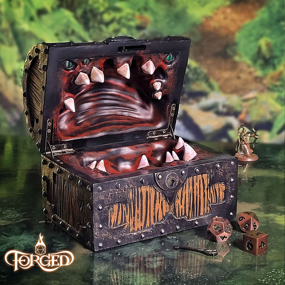 Forged Gaming Dice Case: Mimic Chest - Large