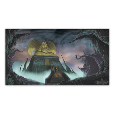 Forged Gaming Dice Tray: Reversible - Temple of Cthulhu