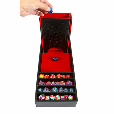 Forged Gaming Dice Tray & Tower: The Citadel - Red