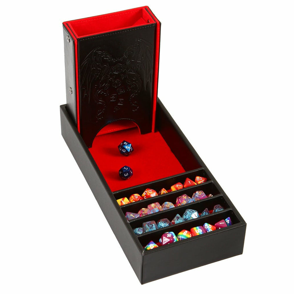 Forged Gaming Dice Tray & Tower: The Citadel - Red