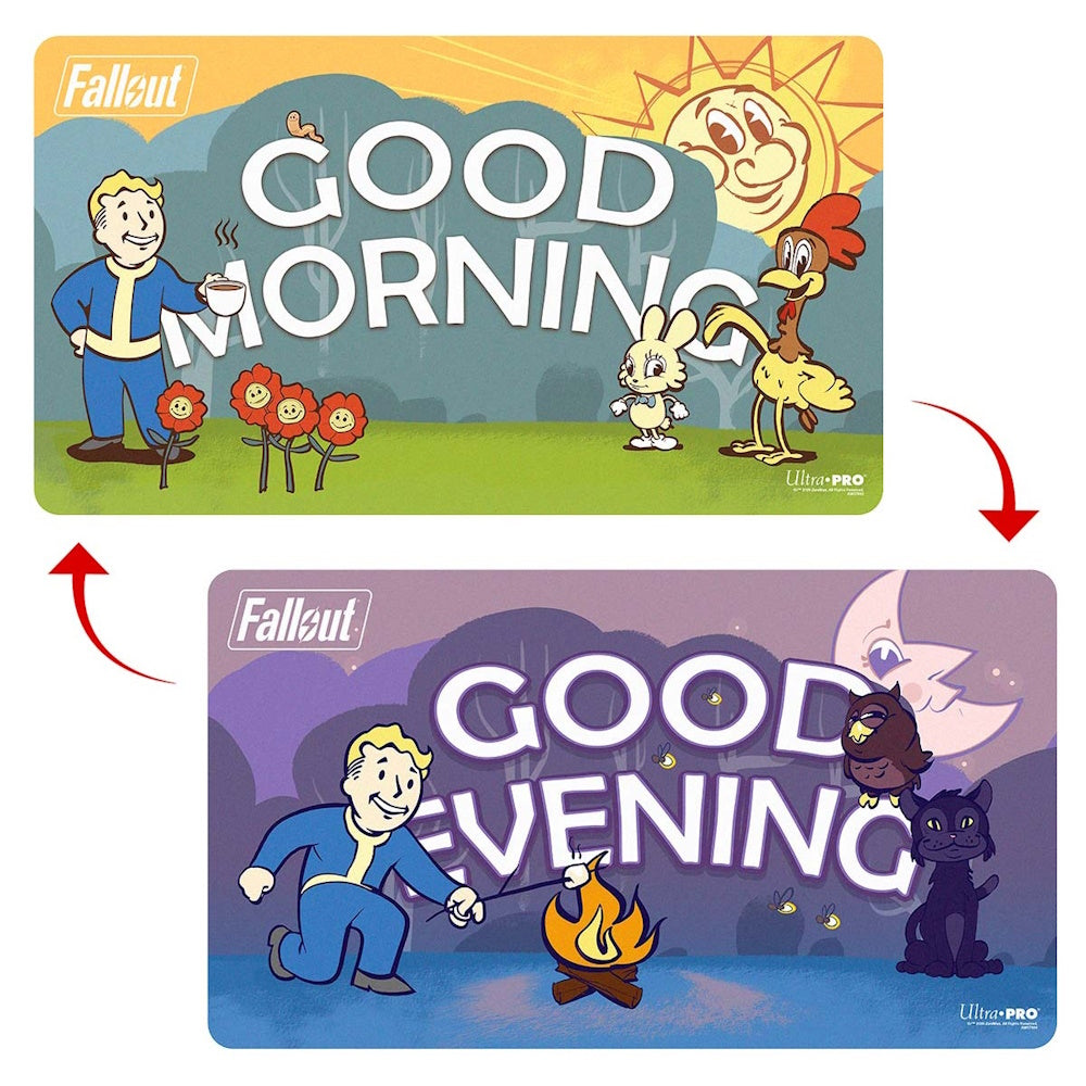Fallout: Vault Boy Good Morning / Good Evening Two Sided Playmat (Ultra PRO)