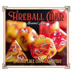 Smelly Bones: Fireball Char (Scented Dice Set)