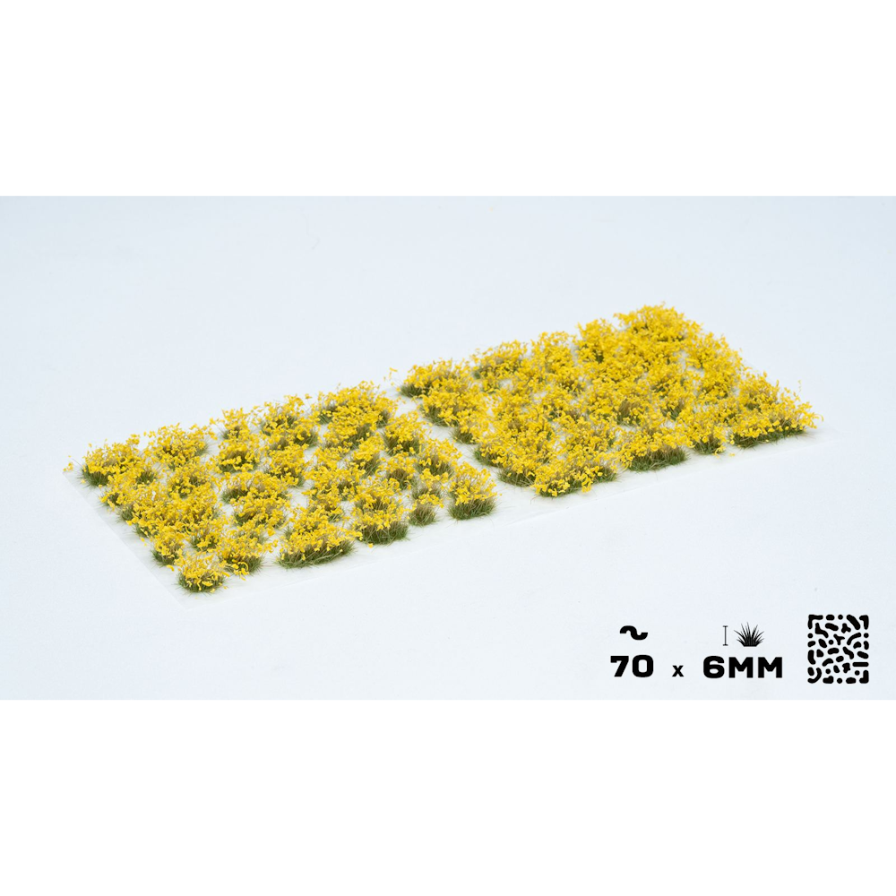 Gamers Grass: Flower Tufts - Yellow (Wild / 6mm / x70)