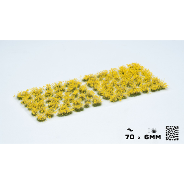 Gamers Grass: Flower Tufts - Yellow (Wild / 6mm / x70)