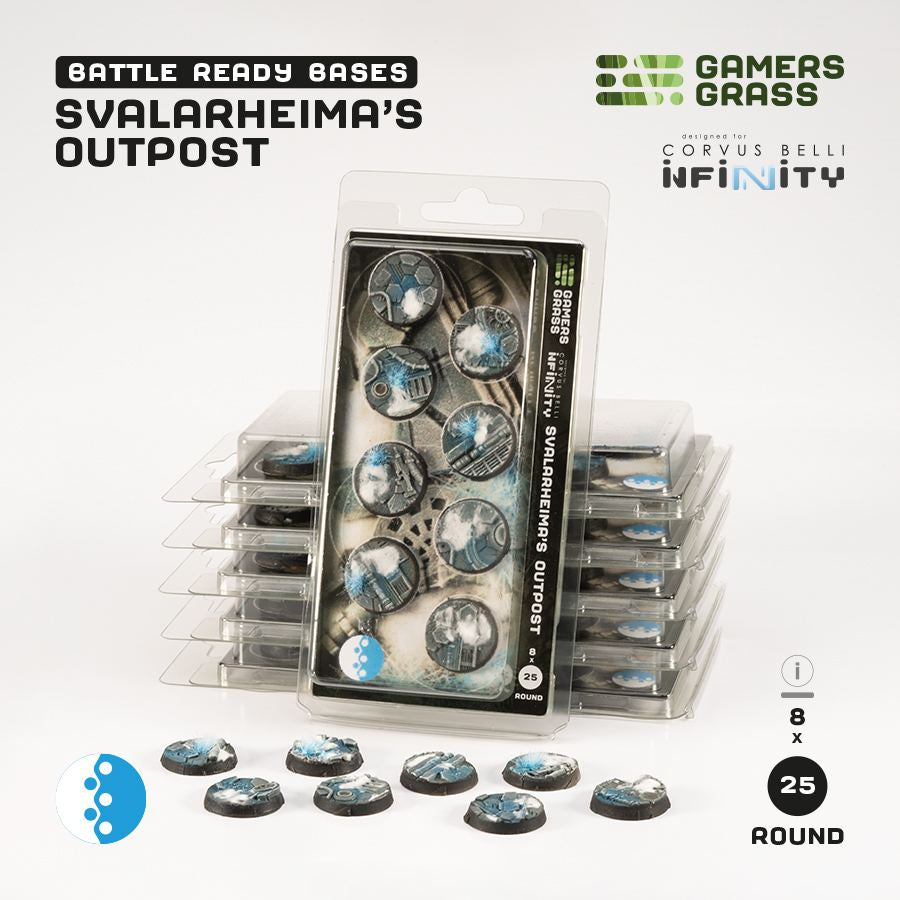 Gamers Grass: Bases (Infinity) - Svalarheima's Outpost (Round / 25mm / x8)