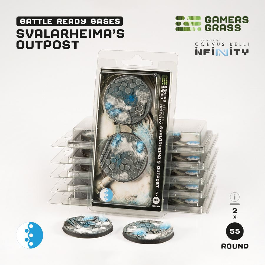 Gamers Grass: Bases (Infinity) - Svalarheima's Outpost (Round / 55mm / x2)