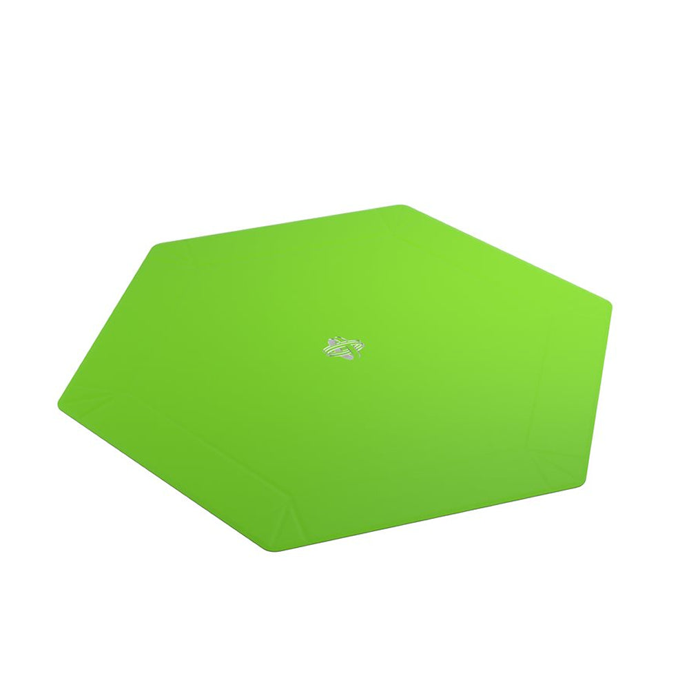 Gamegenic Magnetic Dice Tray: Hexagonal XL - Black/Green