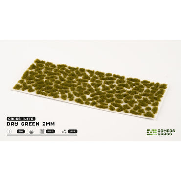 Gamers Grass: Tufts - Dry Green (Wild / 2mm / x115)