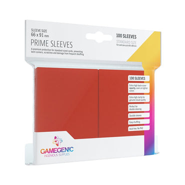 Gamegenic Sleeves: Prime - Red (100 Count)