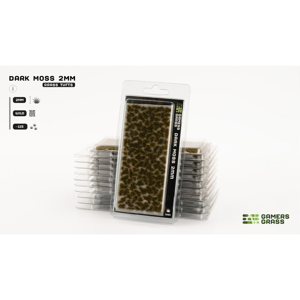 Gamers Grass: Tufts - Dark Moss (Wild / 2mm / x115)