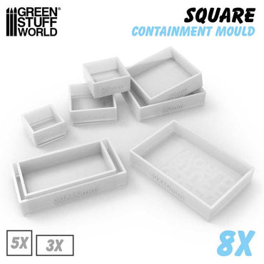 GSW: Tools - Silicone Containment Mould (For Square Bases)