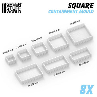 GSW: Tools - Silicone Containment Mould (For Square Bases)