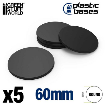 GSW: Bases - Plastic Round 60mm (5ct)