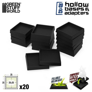 GSW: Bases - Plastic Square Adaptor 20 to 25mm (20ct)