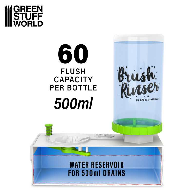 GSW: Tools - Brush Rinser Bottle (Green / 500ml)