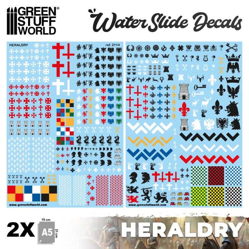 GSW: Waterslide Decals - Heraldry