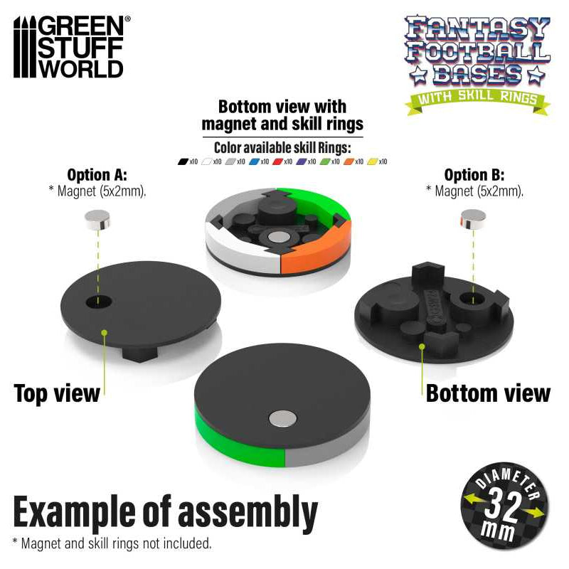 GSW: Bases (Fantasy Football) - 32mm (x10)