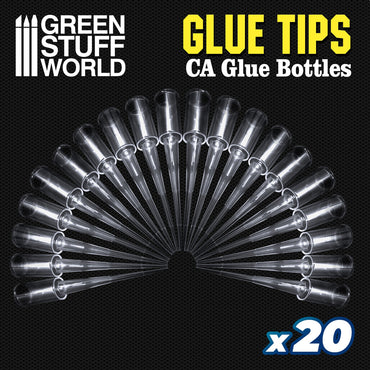 GSW: Tools - Glue Tips for CA Glue Bottles (20x Precision Tips)