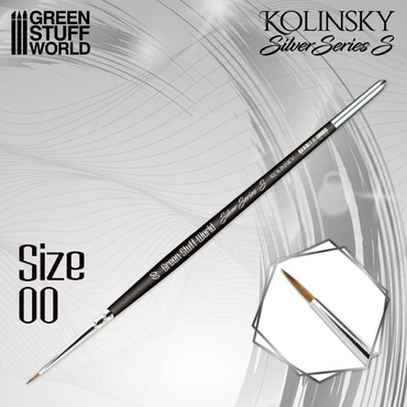 GSW: Brushes - SILVER SERIES Kolinsky (Size 00)