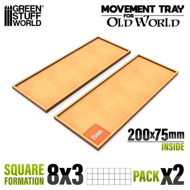 GSW: Movement Tray - MDF 25mm (8x3 / 2 pack)