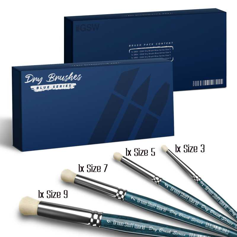 GSW: Brushes - BLUE SERIES Premium Dry Brush Set