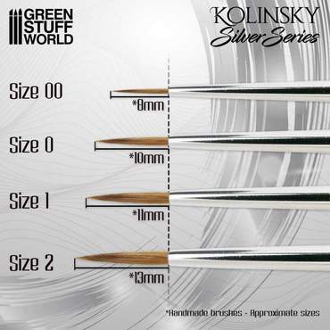 GSW: Brushes - SILVER SERIES Kolinsky Brush Set