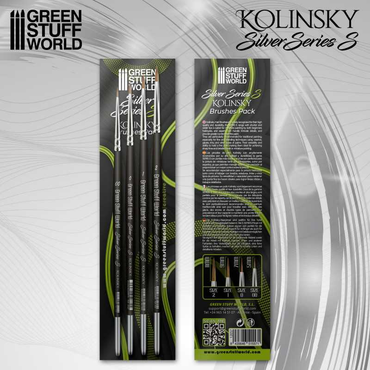 GSW: Brushes - SILVER SERIES (S) Kolinsky Brush Set