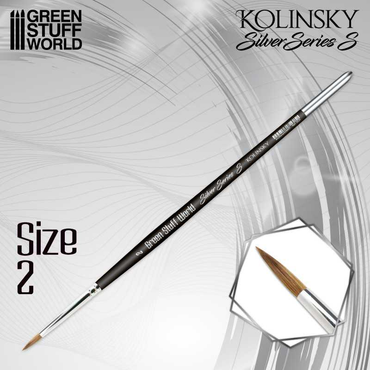 GSW: Brushes - SILVER SERIES (S) Kolinsky (Size 2)