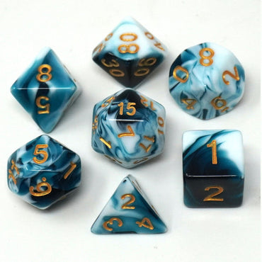 RPG Dice: Great White Mimic Dice Set