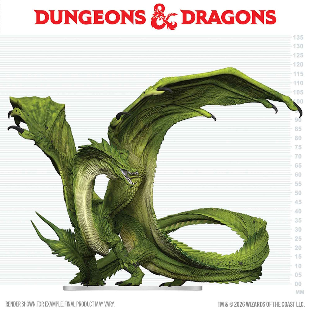 D&D Minis: Adult Green Dragon Deceiver (Prepainted)