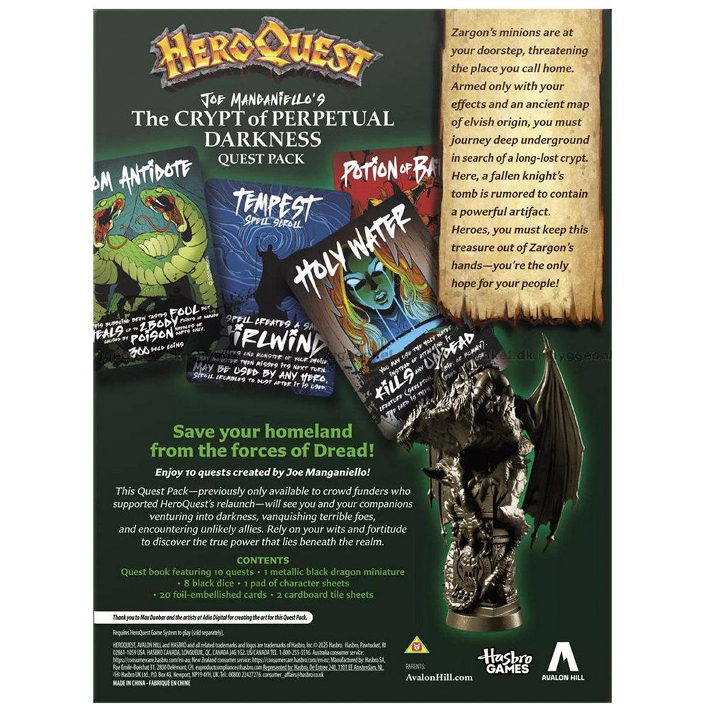 HeroQuest: (Joe Manganiello's) The Crypt of Perpetual Darkness Quest Pack