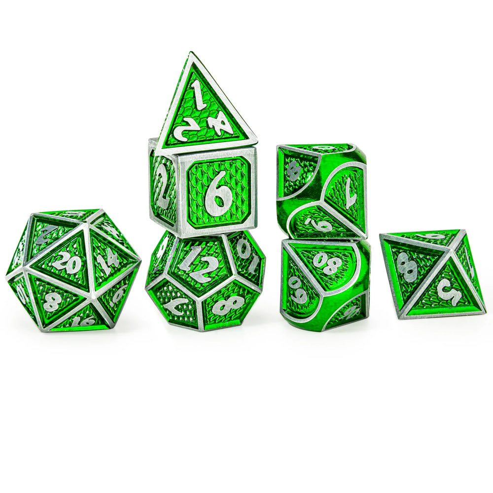Metal RPG Dice: Behemoth - Brushed Green (HYMGHO)